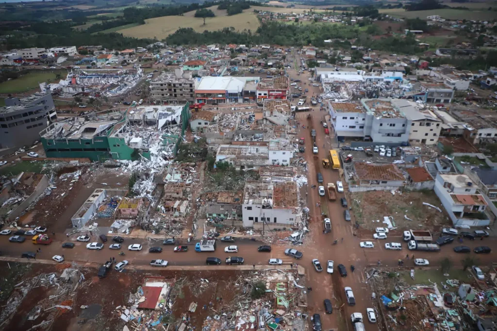 Tornados confirmados pelo Simepar no Paraná