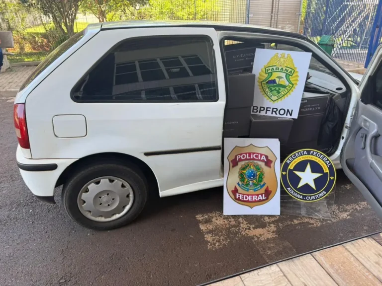 Apreensão de produtos descaminhados em Foz do Iguaçu