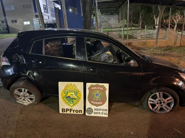 apreensão de cigarros contrabandeados em Foz do Iguaçu