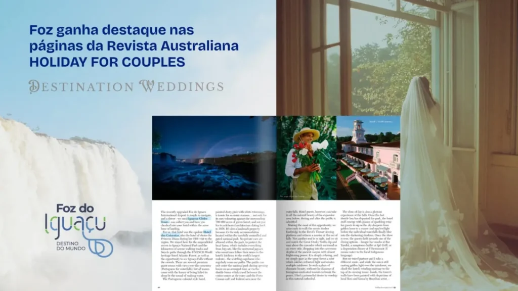 Foz do Iguaçu na revista australiana Holidays for Couples