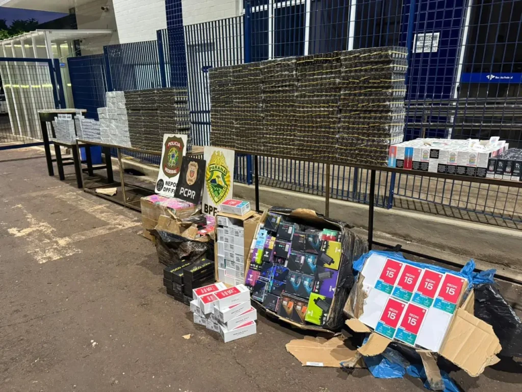 Apreensão de anabolizantes e cigarros eletrônicos em Foz do Iguaçu