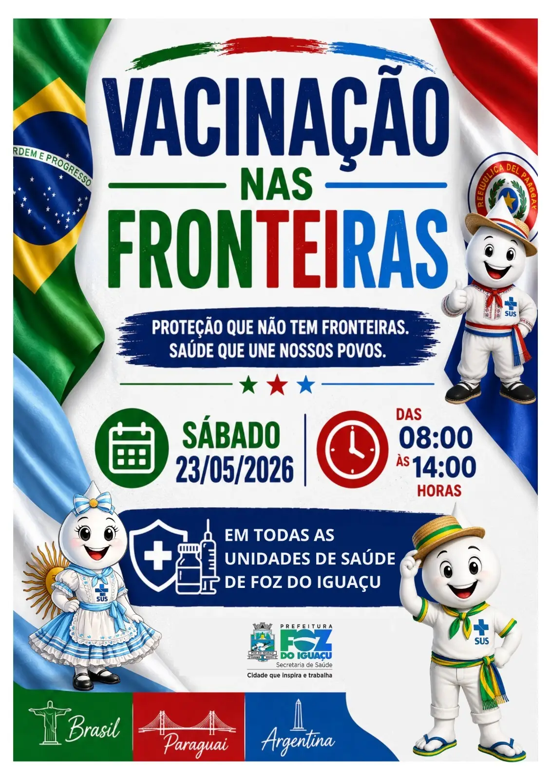 Dia D de Vacinação em todas as UBSs de Foz do Iguaçu