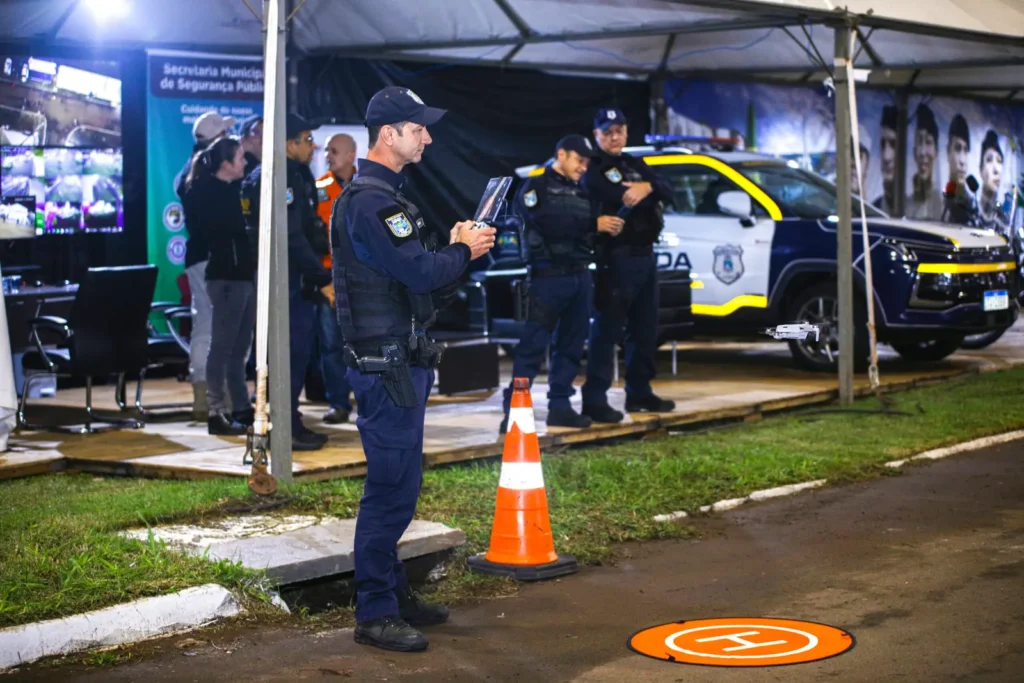 Segurança com câmeras e drone na 46ª Fartal