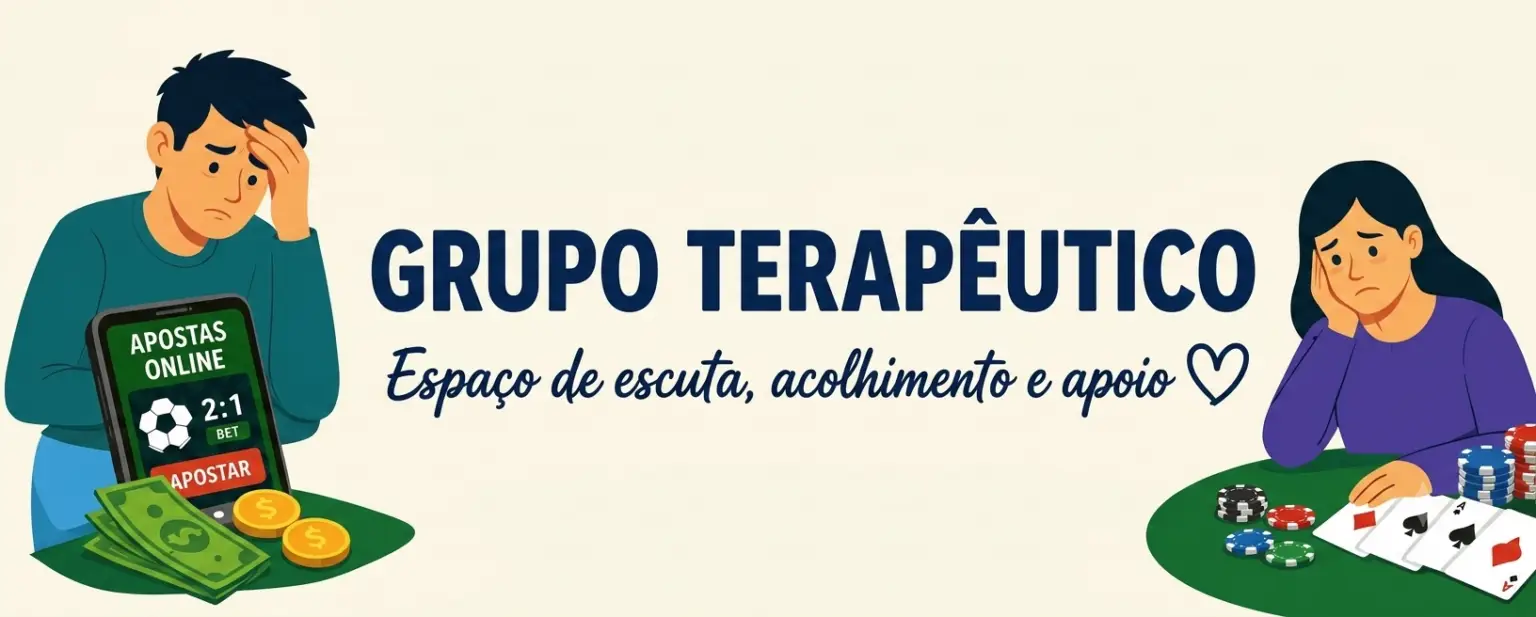 Grupo terapêutico para problemas com apostas on-line em Foz do Iguaçu